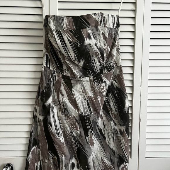 Banana Republic paint stroke Strapless Dress - Picture 6 of 6